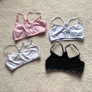 girls calvin klein bra set